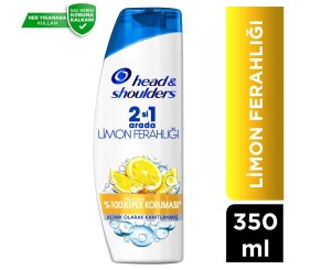 Head & Shoulders Limon Ferahlığı 2'si 1 Arada Kepeğe Karşı Etkili Şampuan 350 ml