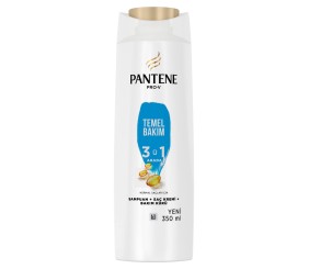 Pantene Temel Bakım 3'ü1 Arada Şampuan, 350 ml